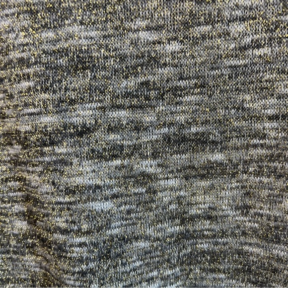 2/$30 Lane Bryant Marbled Gray Black and Gold Sleeveless Tank Blouse Tunic - Picture 3 of 10